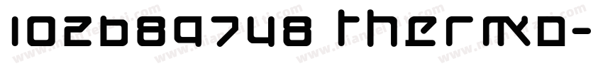 102689748 thermo字体转换